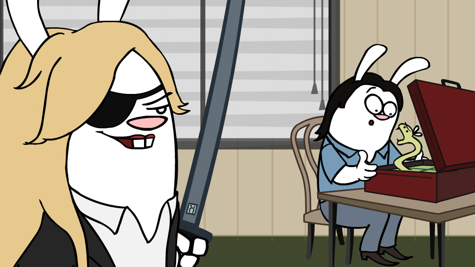 Kill Bill in 30 Seconds (and re-enacted by Bunnies)