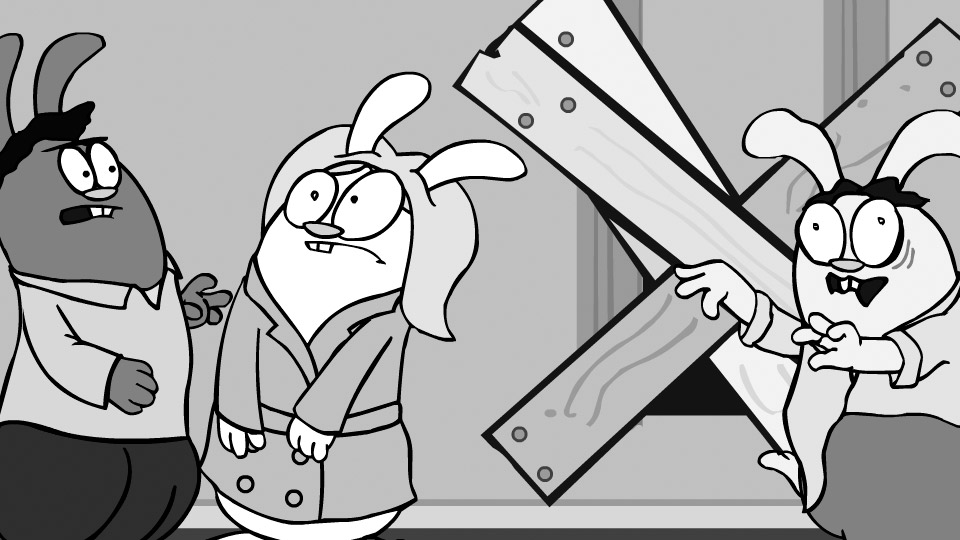 Night of the Living Dead in 30 Seconds (and re-enacted by Bunnies)
