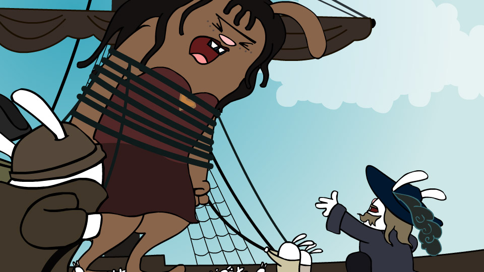 Pirates of the Carribean 3 in 30 Seconds (and re-enacted by Bunnies)