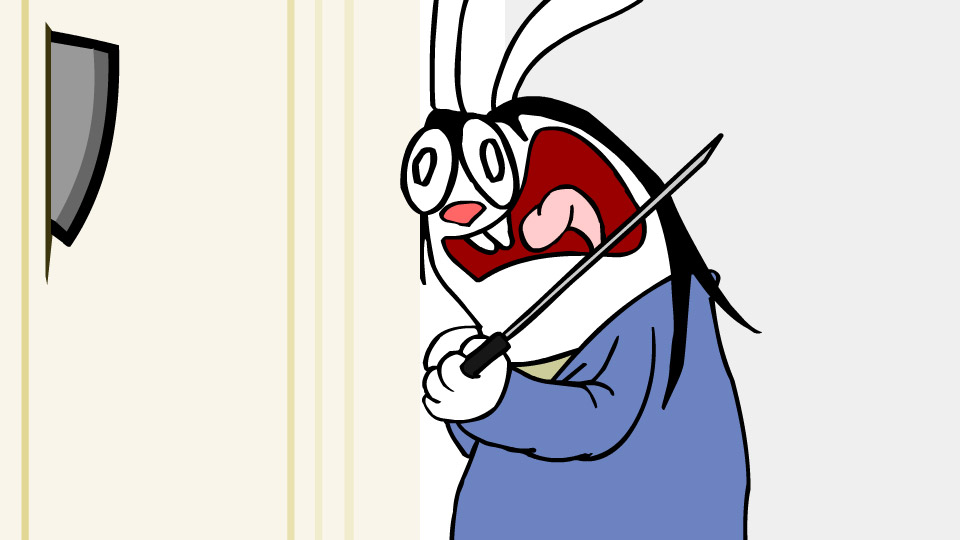 The Shining in 30 Seconds (and re-enacted by Bunnies)