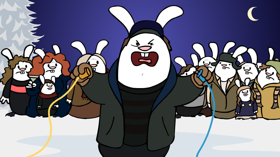 Christmas Vacation in 30 Seconds (and re-enacted by Bunnies)