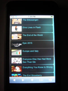Flash list on iPod