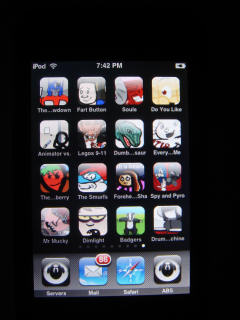 Home icons on iPod