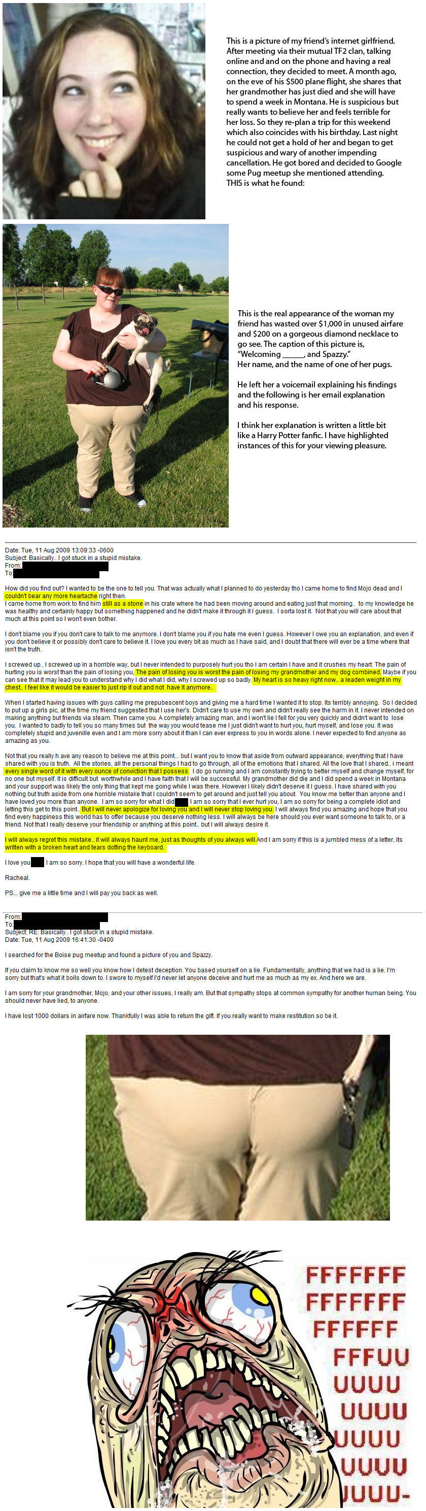 Internet Girlfriend mistake