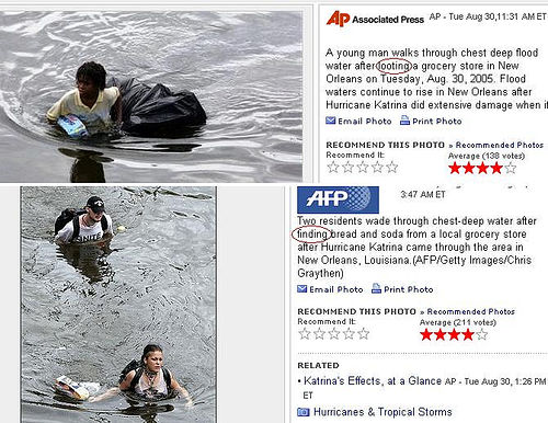 [Racist News (Looting vs. Finding)]